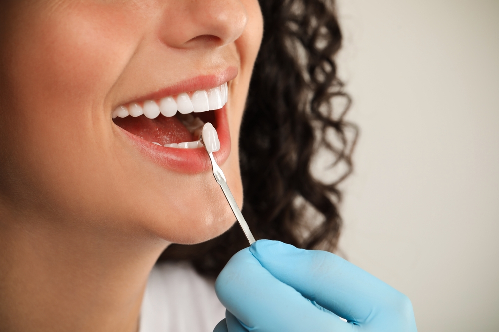 woman receiving NHS dental treatment